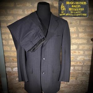40L Brooks Brothers Vintage Striped Suit Pants 34W